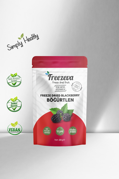 Freezeva Dondurularak Kurutulmuş Böğürtlen 20 gr - Freeze Dried Böğürtlen Kur...