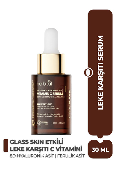 Herbital Leke Karşıtı & Cilt Tonu Eşitleyici C Vitamini Serumu | Ferulik Asit...