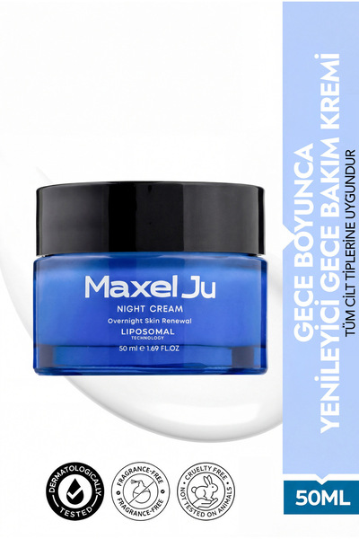 MAXEL JU Night Cream Gece Boyunca Yenileyici Gece Bakım Kremi (50ML)