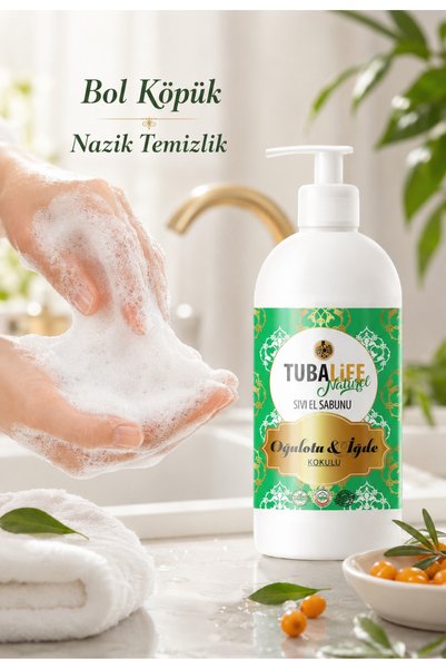 TUBALİFE Liquid Hand Soap with Onion, Nettle and Herbal Ingredients 500 ml