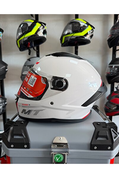 MT Stınger 2 beyaz kapalı kask