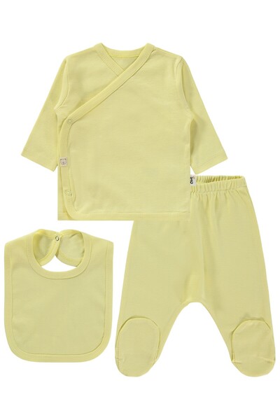 Civil Baby 3'Lü Basic Zıbın Takımları - Sarı