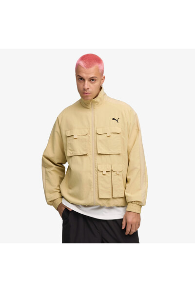 Puma T7 Cargo Relaxed Track Erkek Krem Ceket