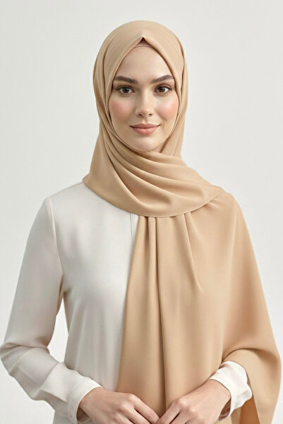 TOFİSA Shawl - 28043-Vizon