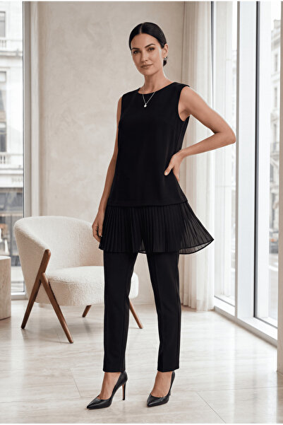 USLULAR Piliseli Undergarment Tunic Zero Sleeve Black 1 Piece