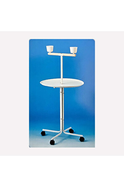 Genel Markalar GLBLSEME PAPAĞAN SEHPASI BEYAZ 58 CM ÇAP X 120 CM X (214824) 1...