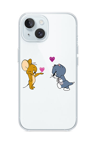 3GEN CASE iPhone 13/iPhone 14 Uyumlu Desenli Şeffaf Silikon Kılıf