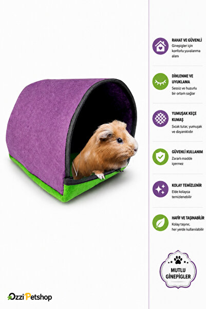 ozzipetshop Ginepig Evi - Dinleme Ve Uyuklama Evi