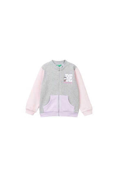 Benetton Суичър с цип за бебе момиче