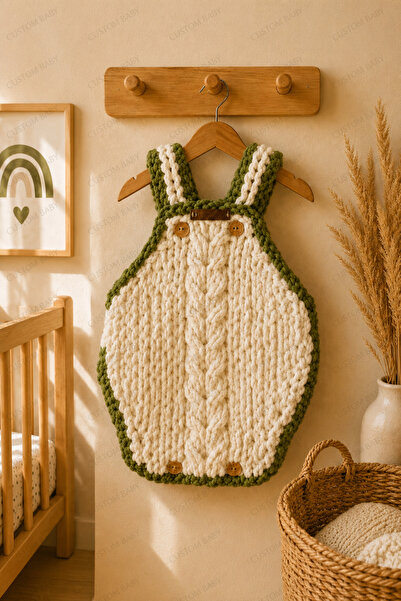 EL YAPIMI Zeytin Çekirdeği Romper Unisex El Örgüsü Bebek Tulumu Yumuşak Dokulu Premium Tasarım 0-6 Ay Alize Puffy Yenidoğan Bebek Hediyesi