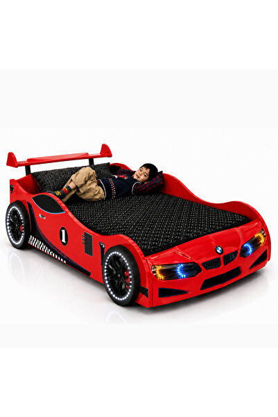 inegoldeneve GT2 - BMW - Arabalı Yatak  - Tekerlekleri Ledli.