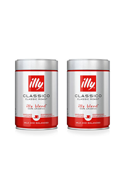 illy Medium Roasted Powder Coffee - 2X250Gr