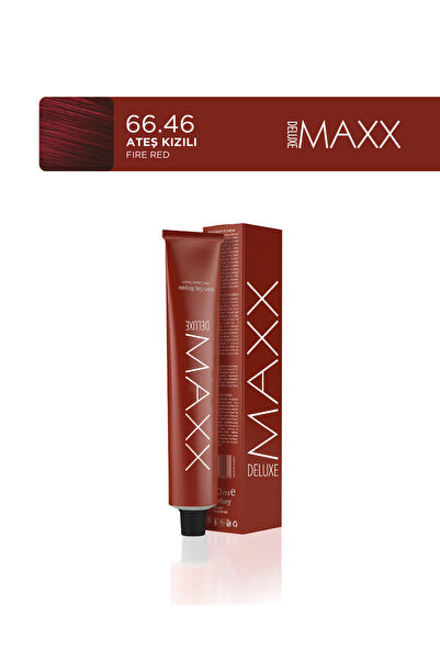MAXX DELUXE Tüp Saç Boyası 60 ml 66.46 Ateş Kızılı
