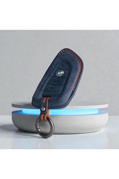 keymatik Bmw F1 2 3 5 7 8 Series G20 G30 G60 Luxury Key Case Cover Navy Blue ...