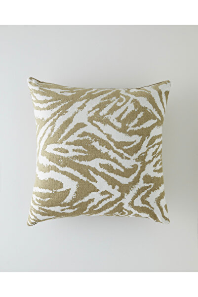 English Home Zebra Dekoratif Kırlent 45x45 cm Açık Kahverengi