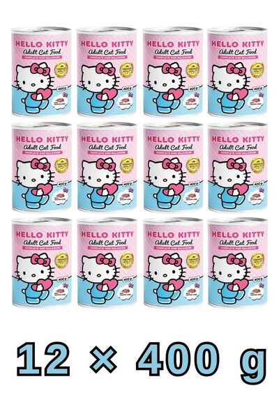 Hello Kitty ممتاز |   طعام رطب للقطط البالغة بنكهة الدجاج 400 جرام |   تغذية ...