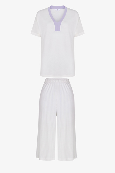 Penti Ecru Collagen Kapri Pyjama-Set