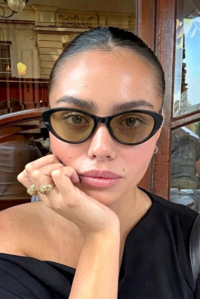 REN EYEWEAR Porfo Pre Women's Black Frame Soft Glass Cat Eye Sunglasses |   U...