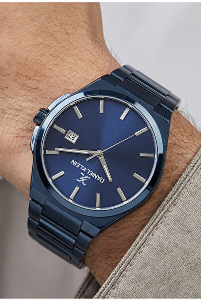 Daniel Klein Premium Blue Stainless Steel Watch for Men DK.1.14148-5