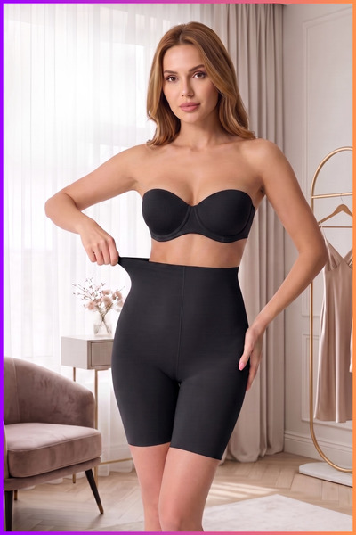 figiza Laser Cut Long Leg Ghost Corset Non-Marking Waist Belly Tummy Tuck Wom...