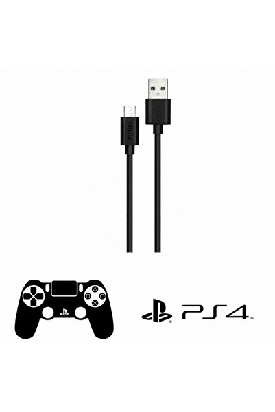 Philips Playstation 4 İle Uyumlu Joystick Şarj Kablosu UsbA to Micro 3A 45W U...