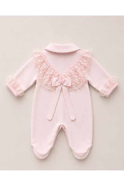Kardeşler Bebe Lace booties baby girl romper