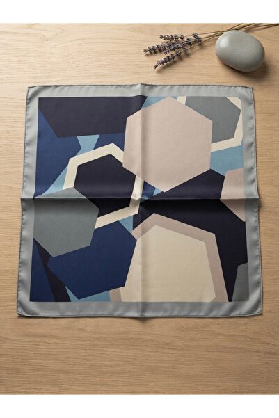 nazipek Bandana din bumbac cu modele geometrice