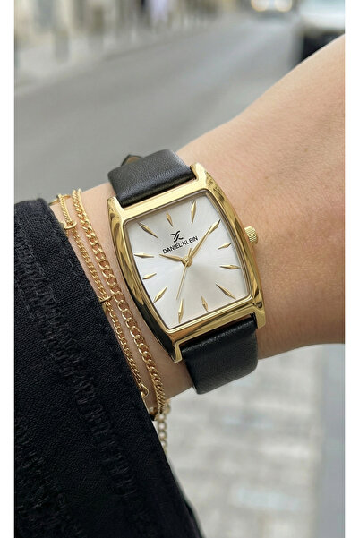 Daniel Klein Premium Black Leather Watch for Women DK.1.14120-2
