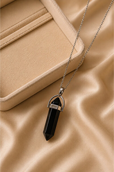CAXBERN Onyx Natural Stone Pandula Necklace