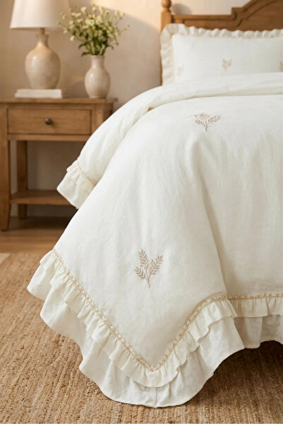 Bella Home Perla Çift Kişilik Nakışlı Yatak Örtüsü Takımı - 240x260 cm - Pvc ...