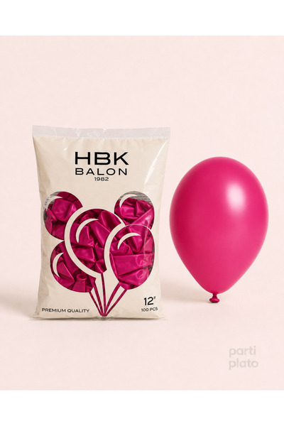 HBK Balon Pastel 12" Balon HBK Rubi 100'lü