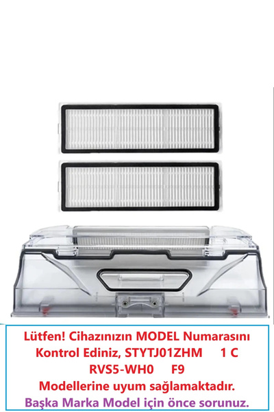 LİN GRUP Mi Robot Vacuum Mop 1c - Cutie pentru gunoi compatibilă cu Dreame F9