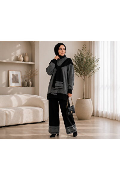 MACMODA Atkılı İkili Triko Takım