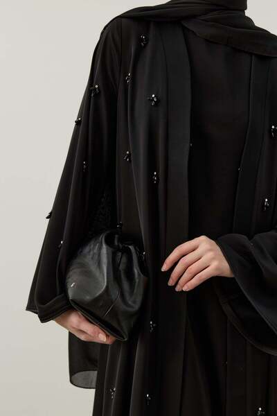 Ferraceci Siyah Lal Abaya