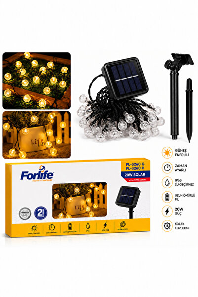 Yapısan Solar LED Top Ampul Bahçe Aydınlatması 20W IP65 Su Geçirmez Güneş Ene...