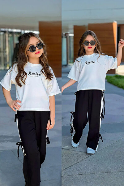 Minigimin Cicileri My Little One's Cicileri Smile Stone Detailed Girls' Set -...