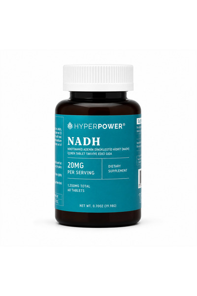 Hyperpower Nicotinamide Adenine Dinucleotide Hydride (NADH) 20 Mg 60 Tablet N...
