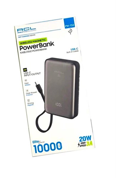 ACL PW-132 Kablosuz Powerbank 10000 mAh Mini MagSafe özellikli Powerbank Dahi...