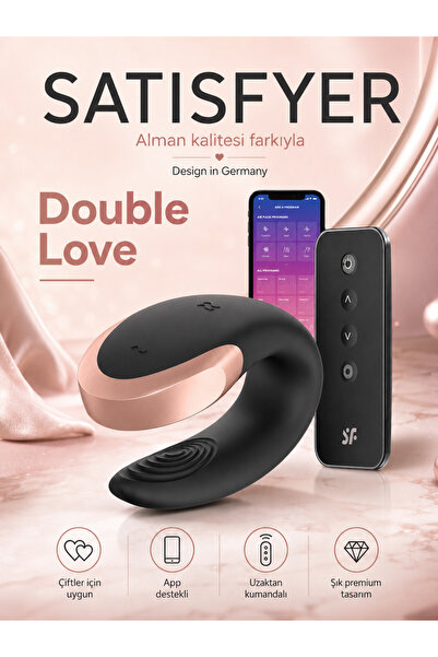 Double Love Black Güçlü Titreşim Ile Tasarlanan Telefon Kontrollü Vibratör+mini Vibratör