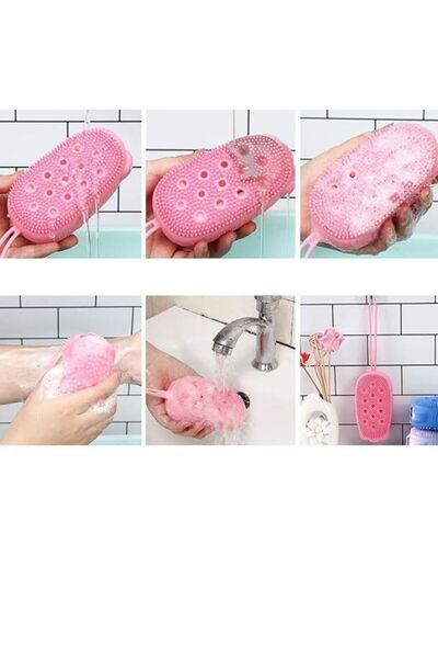 Palwin Silikonlu Süngerli Duş Kesesi, Banyo, Hamam Kesesi, Rahatlatıcı Masaj ...