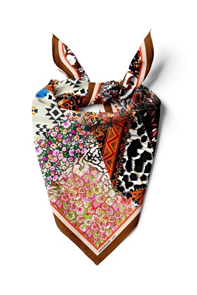 Modabutik Violla H17 ETNIC FLOWERS PATCHWORK BANDANA