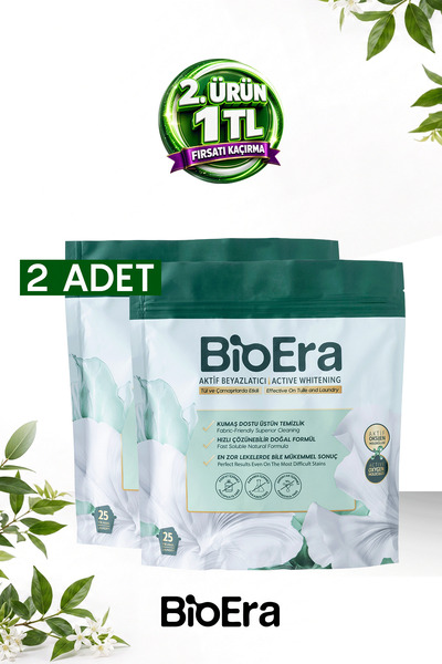 BioEra Aktif Oksijenli Güçlü Etkili Beyazlatıcı Toz Çamaşır Sodası Leke ve Gr...