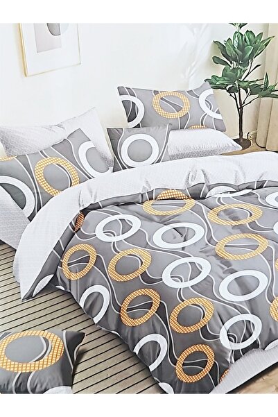 MILANO COLLECTION Set Lenjerie Pat Dublu Finet 6 Piese MC-6004
