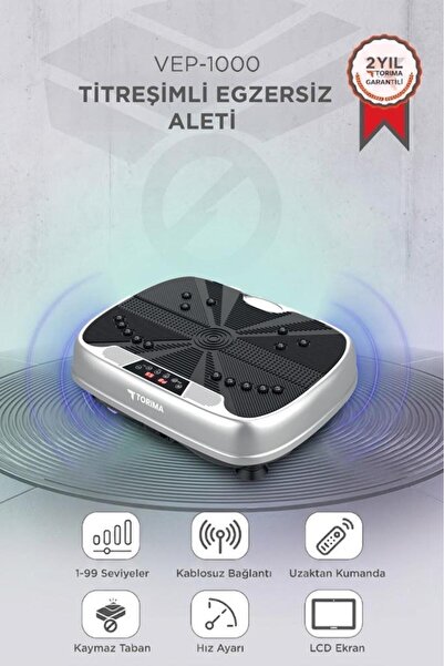 Exercise Tool Controlled High Vibration Programmed Conditioner VEP1000 White