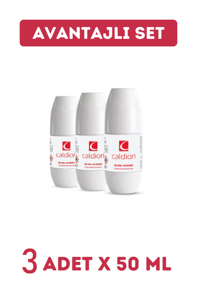 Caldion Edt 50 ml Kadın Deo Roll-on 3lü