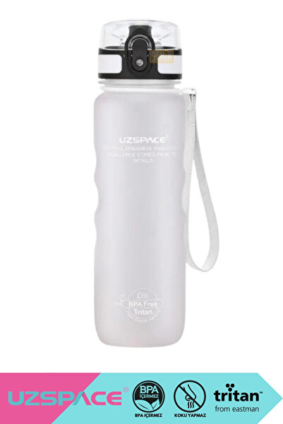 Uzspace 500ml Yeni Koleksiyon Tutma Destekli Soft-Touch Tritan Su Matarası
