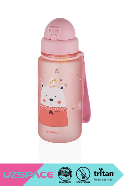 Uzspace 400ml New Collection Cute Animals Patterned Tritan Children's Water B...
