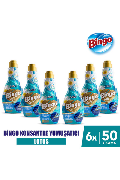 Bingo Soft Konsantre Yumuşatıcı Kırışıklık Karşıtı 1200MLX6