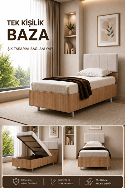 Setay Karyola, Efes Baza Başlık Seti 90 x 190 cm - Krem