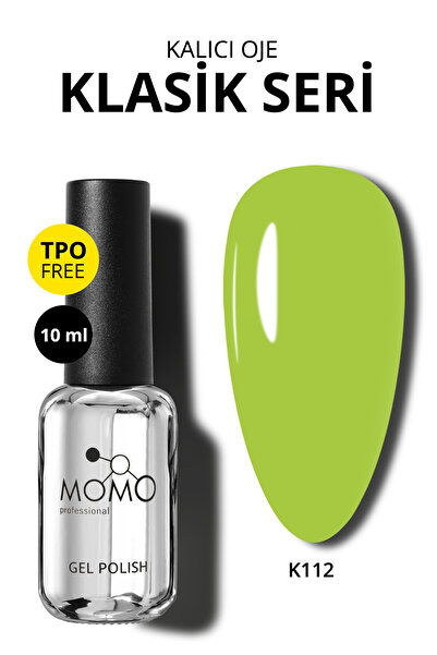 MOMO professional Kalıcı Oje K112, Fıstık Yeşili, 10 ml